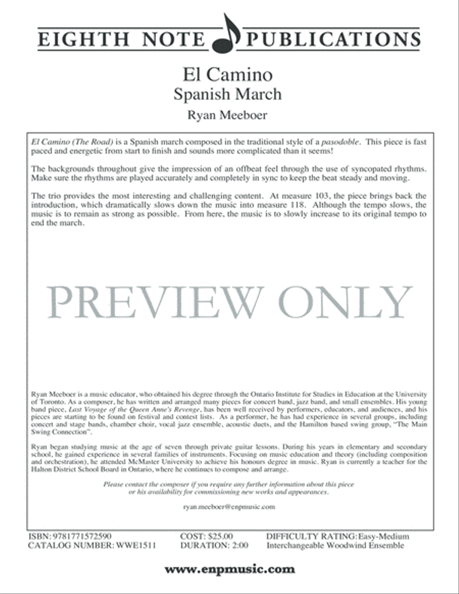 El Camino Woodwind Ensemble scores gallery preview page 2