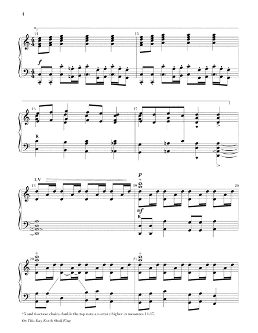 On This Day Earth Shall Ring Handbell Choir scores gallery preview page 5