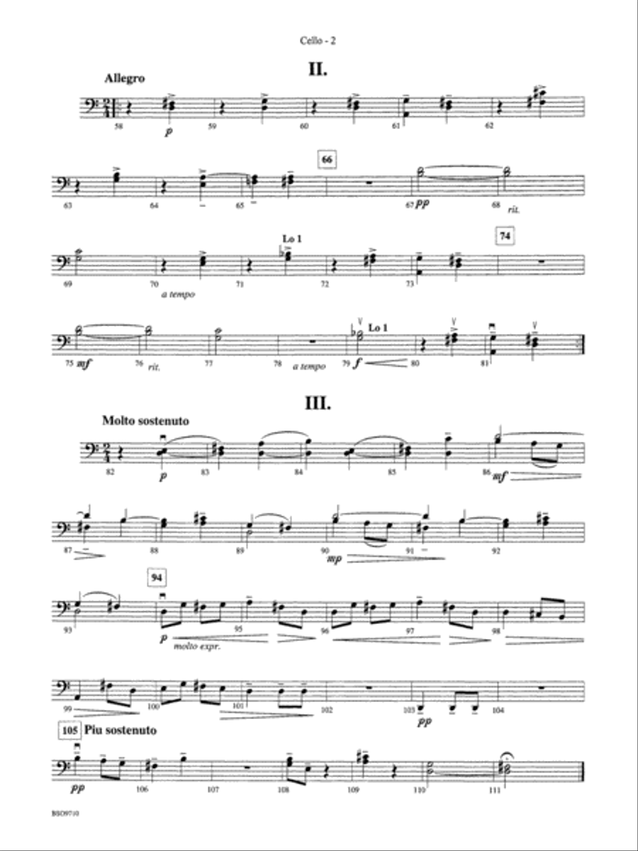 Bartók Suite: Cello String Orchestra scores gallery preview page 2