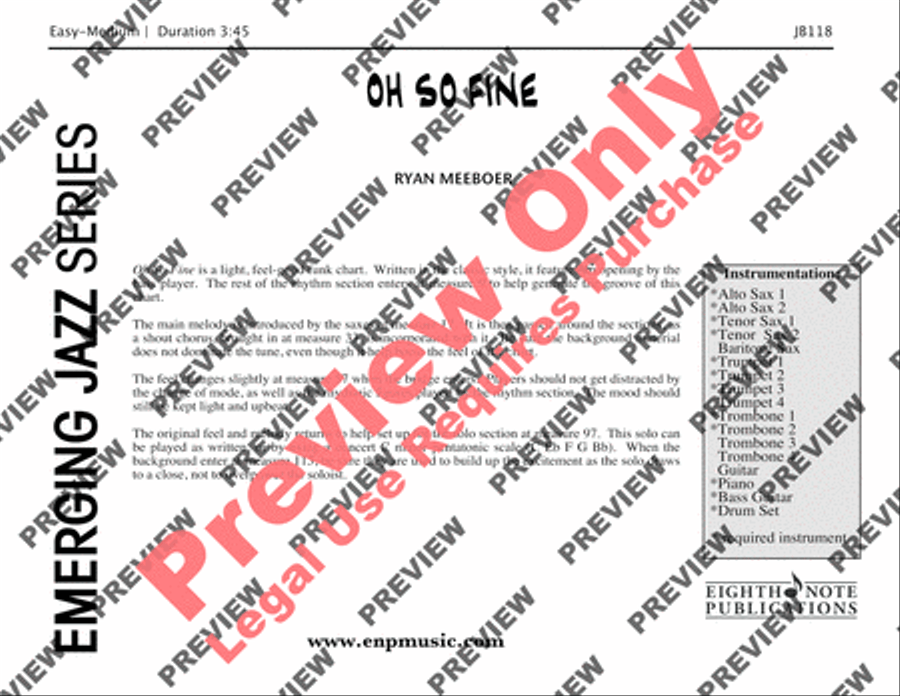 Oh So Fine Jazz Ensemble scores gallery preview page 2