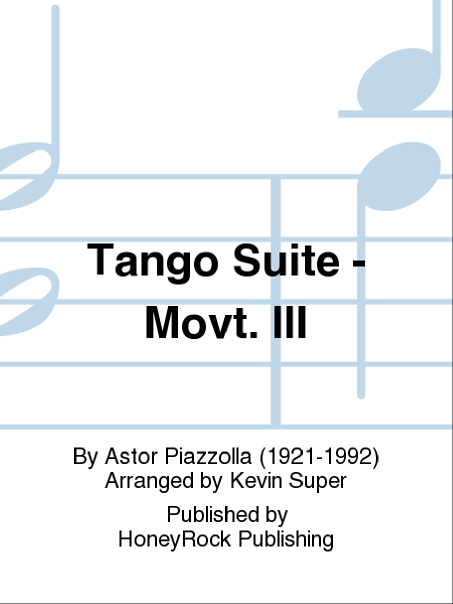 Tango Suite - Movt. III Marimba scores gallery preview page 1