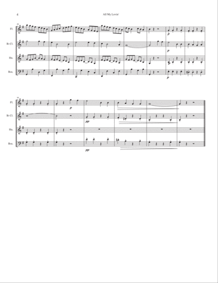 All My Loving Small Ensemble scores gallery preview page 4