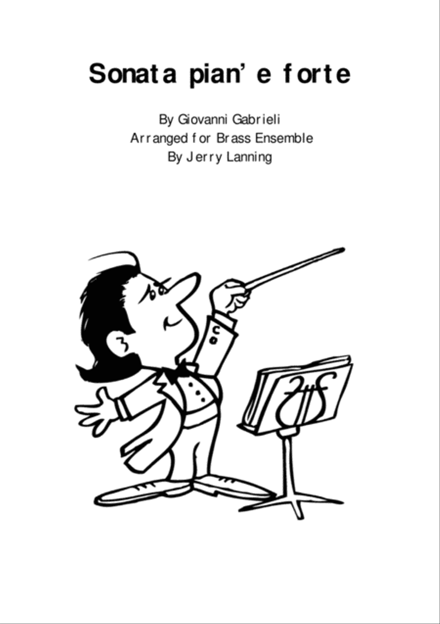 Sonata pian' e forte by Giovanni Gabrieli arranged for brass Brass Ensemble scores gallery preview page 1