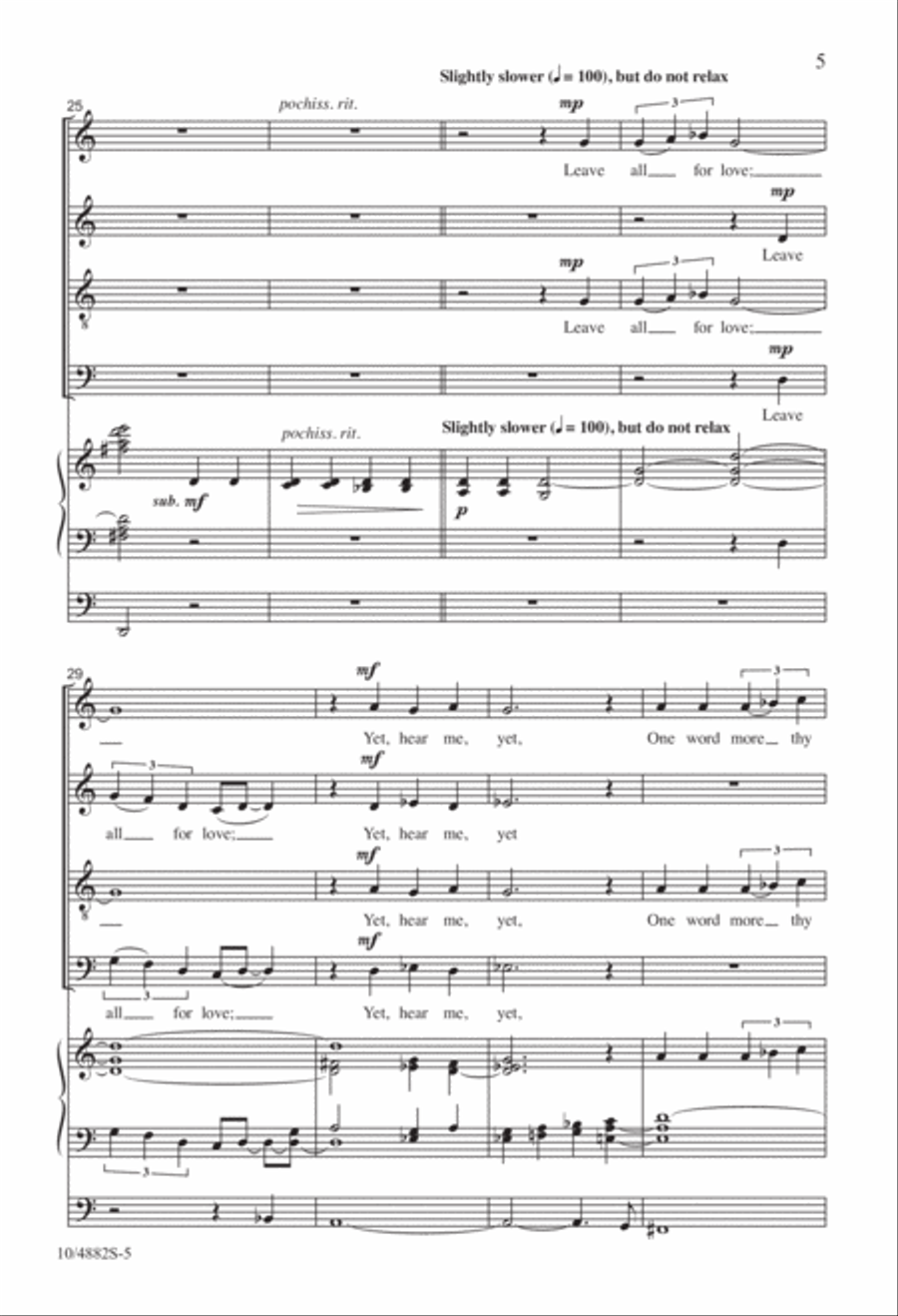 Give All to Love 4-Part scores gallery preview page 5