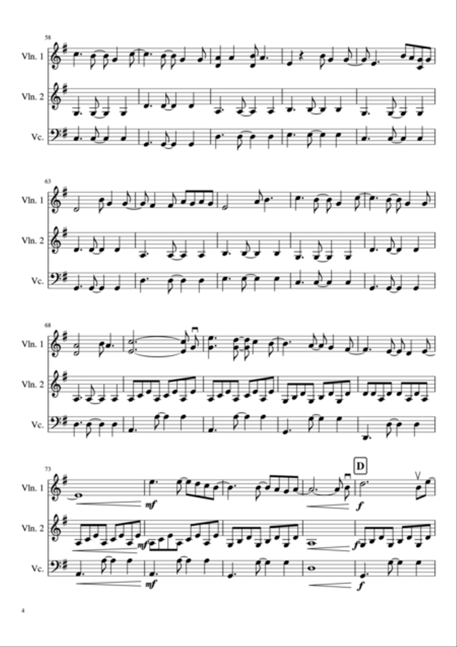 All Of Me String Trio scores gallery preview page 5