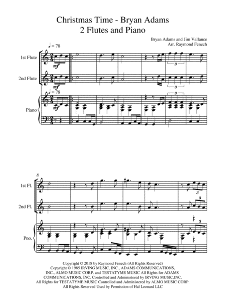 Christmas Time Flute Duet scores gallery preview page 5