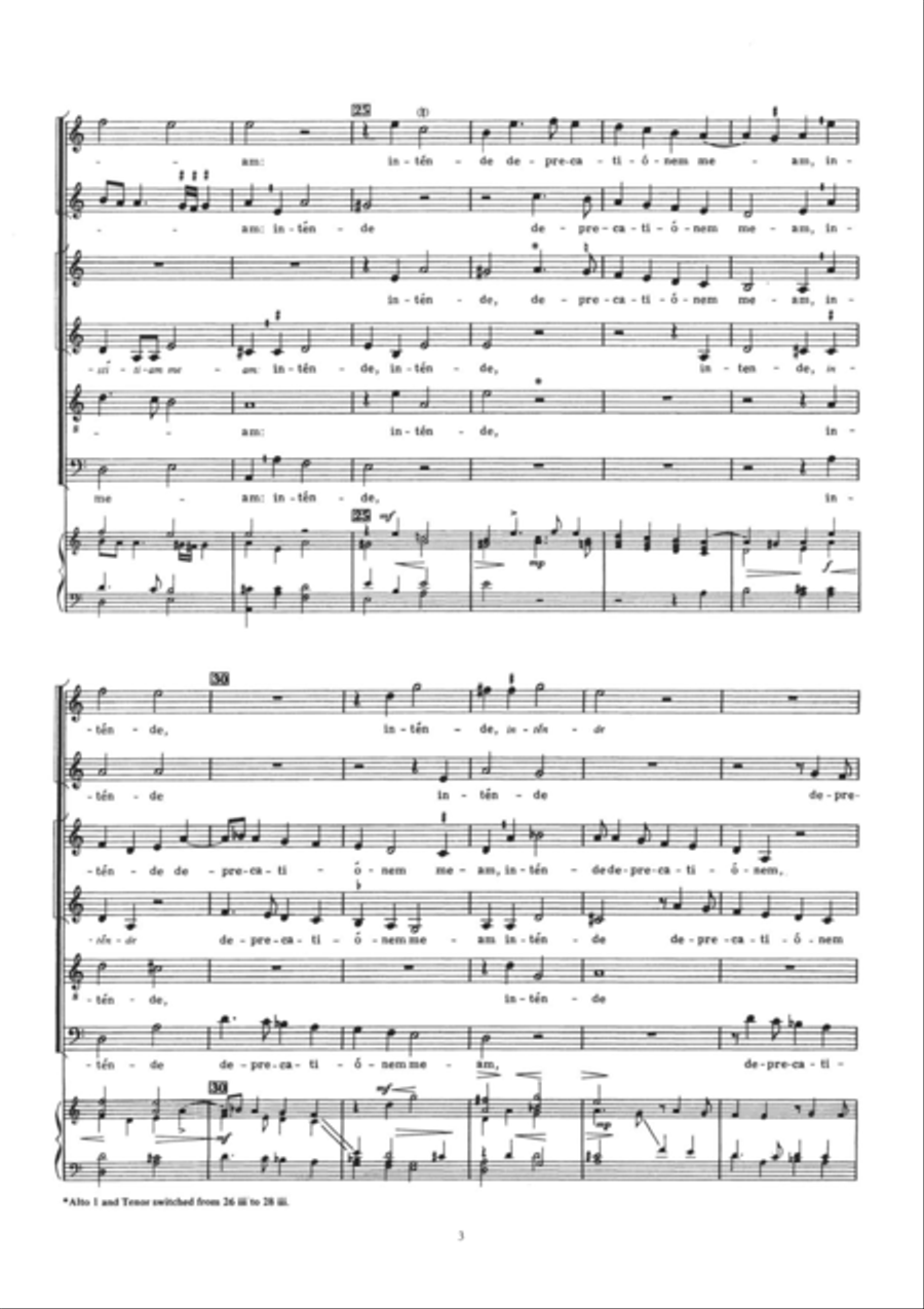 Exaudi Domine 4-Part scores gallery preview page 3