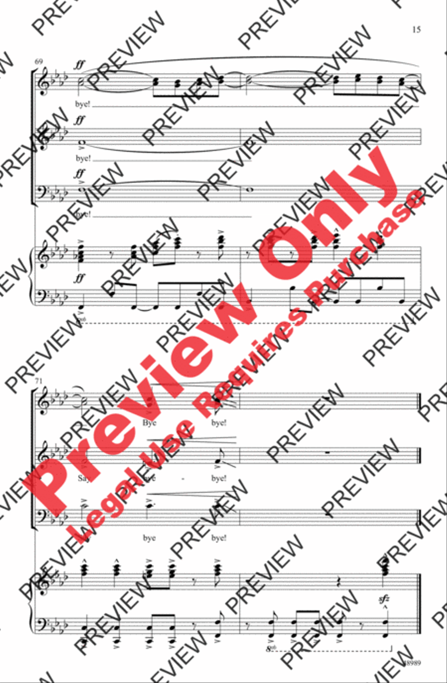 I Put a Spell on You 3-Part scores gallery preview page 15