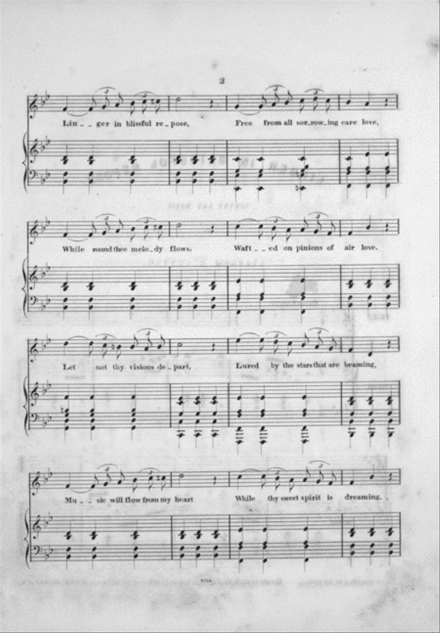 Linger in Blissful Repose. Serenade Voice scores gallery preview page 3