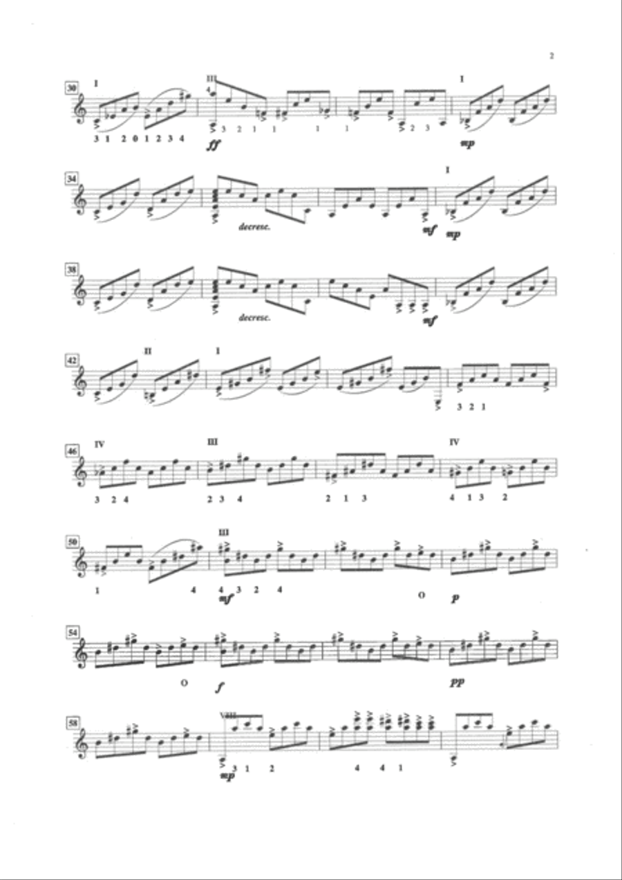 Three Easy Pieces - for solo guitar Classical Guitar scores gallery preview page 3
