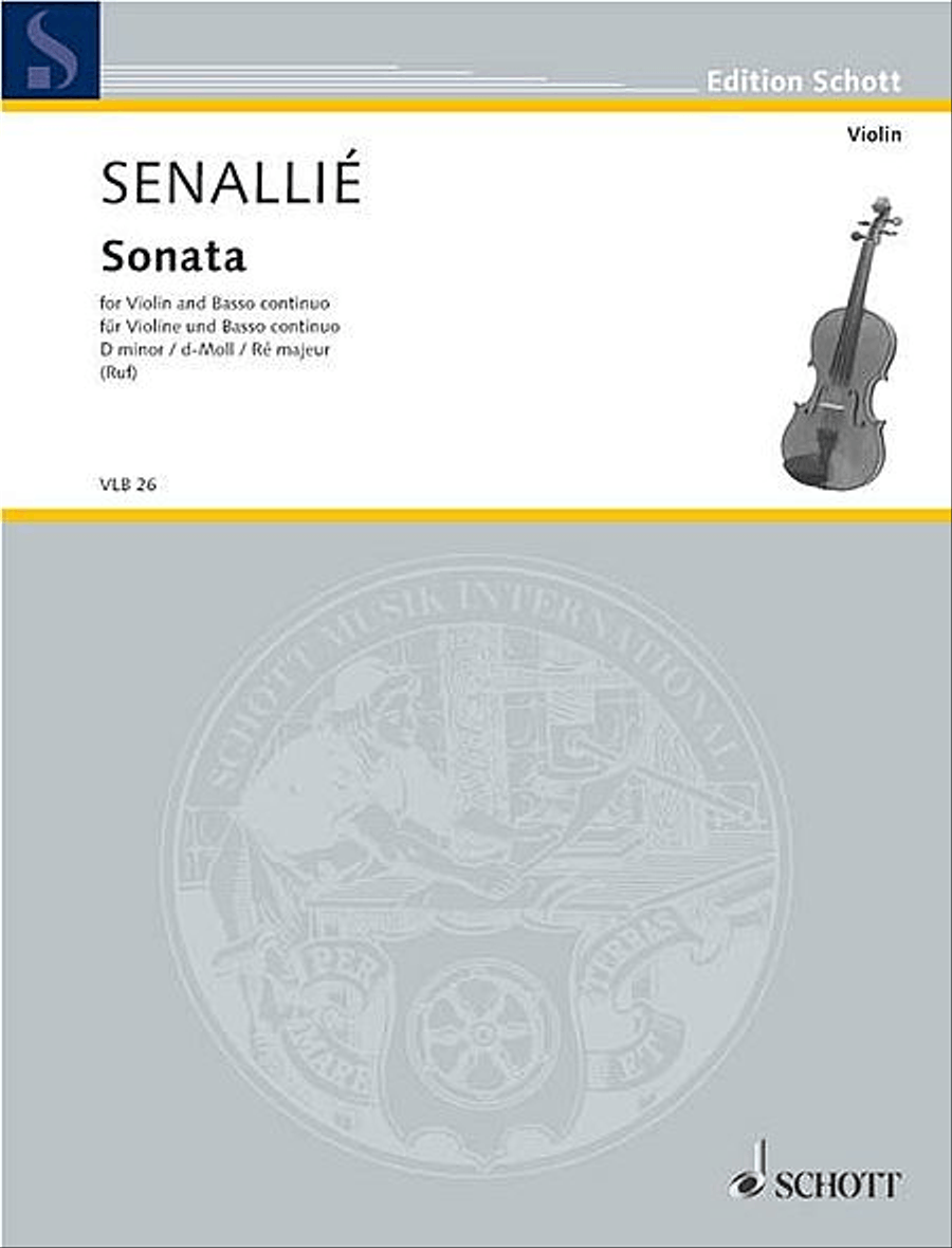Sonata in D minor Violin scores gallery preview page 1