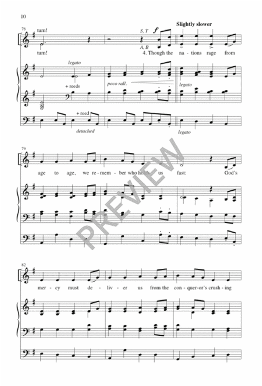 Canticle of the Turning 4-Part scores gallery preview page 10