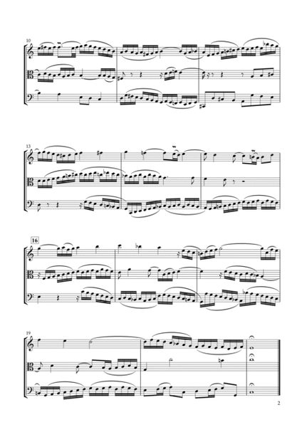 Sinfonia No.1 BWV.787 for String Trio image number null