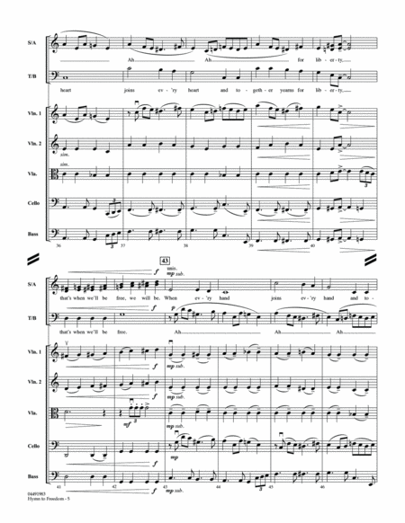 Hymn to Freedom - Conductor Score (Full Score)