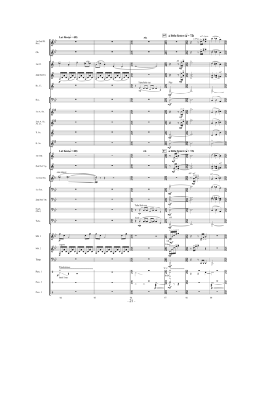 Toward the North Star Toward the North Star Concert Band scores gallery preview page 20
