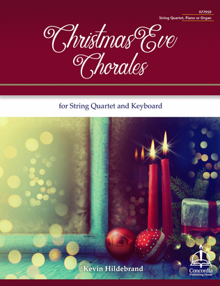 Book cover for Christmas Eve Chorales for String Quartet and Keyboard
