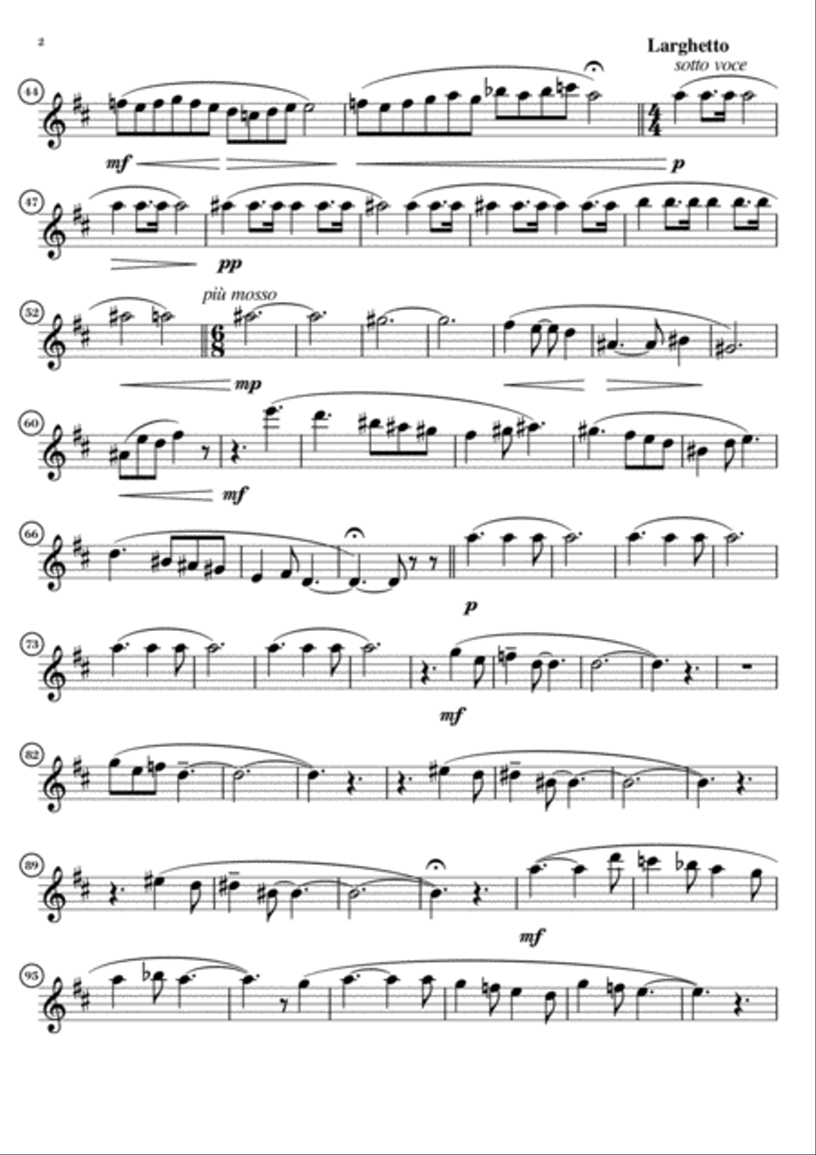 Waterwheel - Parts for Woodwind and Harp Woodwind Quartet scores gallery preview page 6