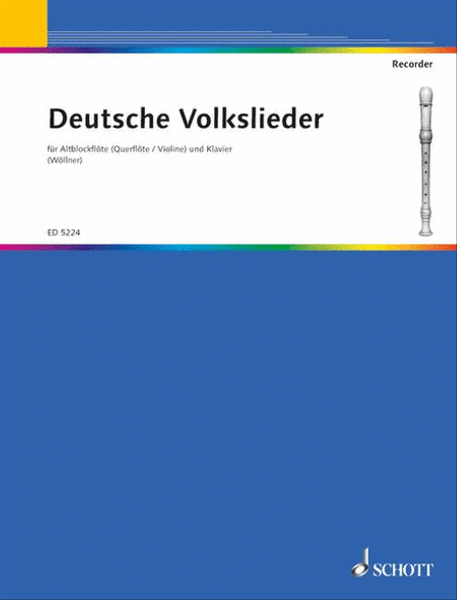 Deutsche Volkslieder Deutsche Volkslieder Flute scores gallery preview page 1