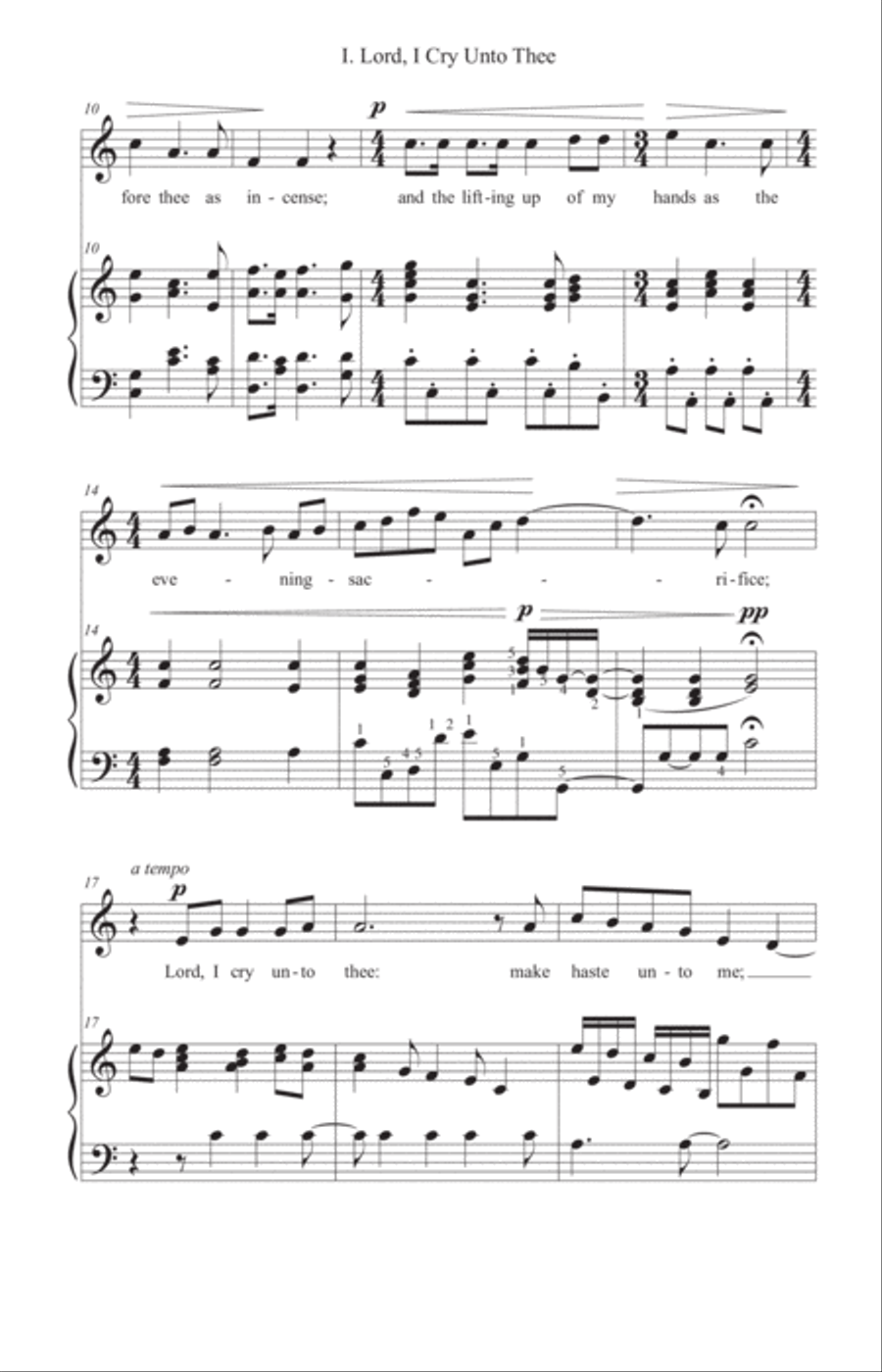 Three Psalm Portions Soprano Voice scores gallery preview page 4
