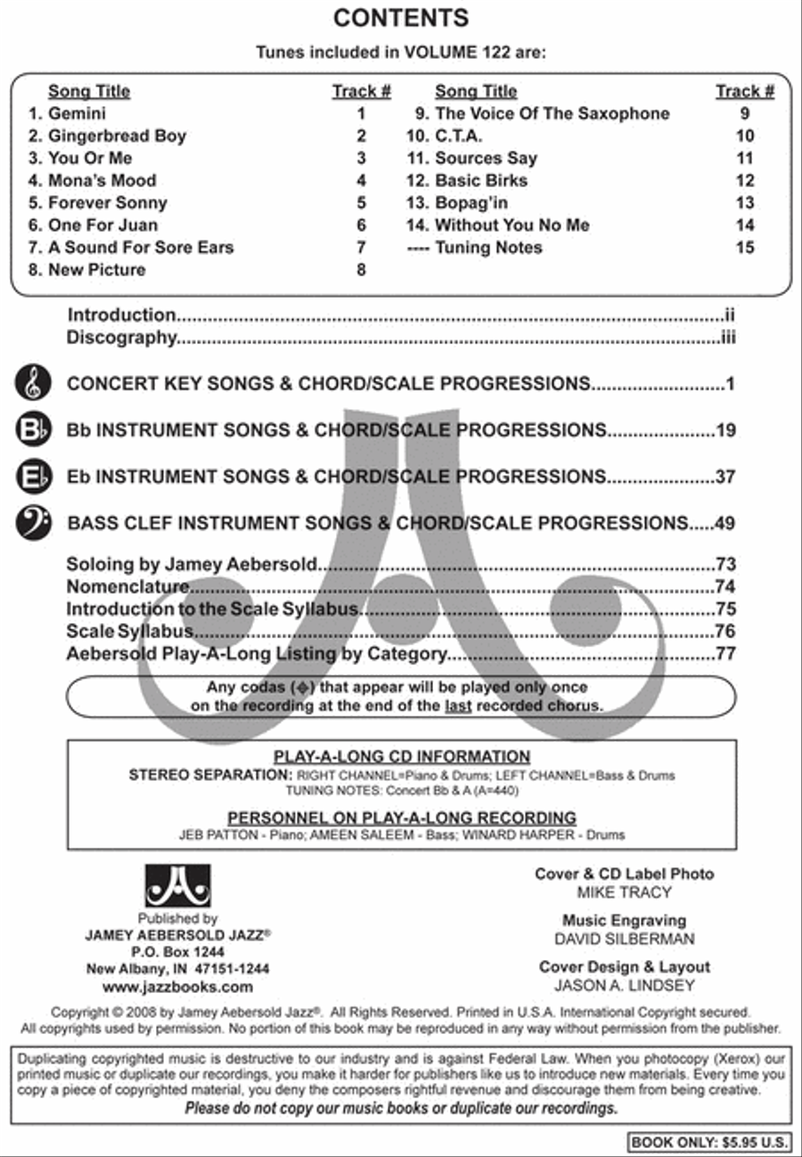 Volume 122 - Jimmy Heath Tenor Saxophone scores gallery preview page 8