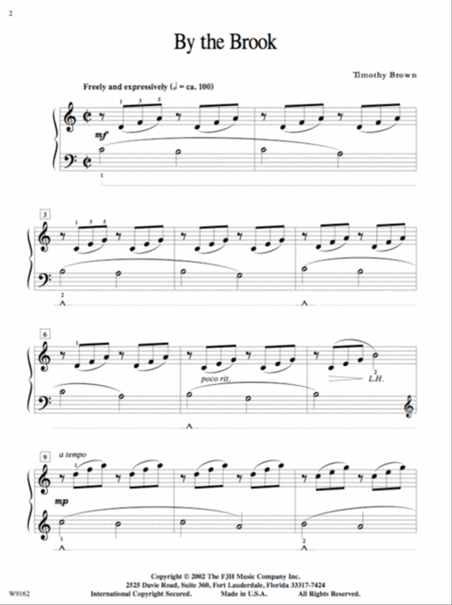 By the Brook Easy Piano scores gallery preview page 2