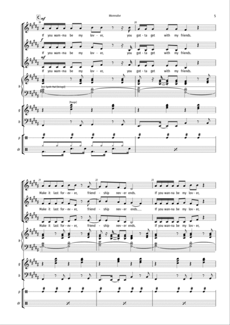 Wannabe Voice scores gallery preview page 5