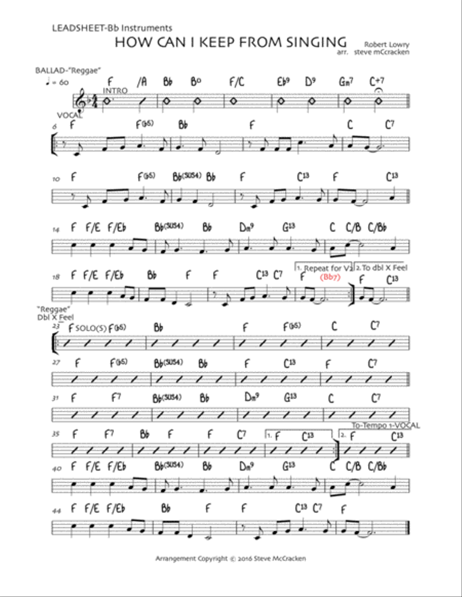 How Can I Keep From Singing? Jazz Ensemble scores gallery preview page 3