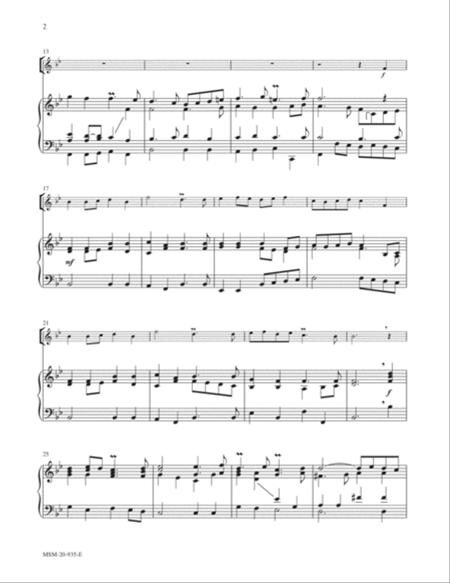 Prelude to Te Deum Trumpet scores gallery preview page 2