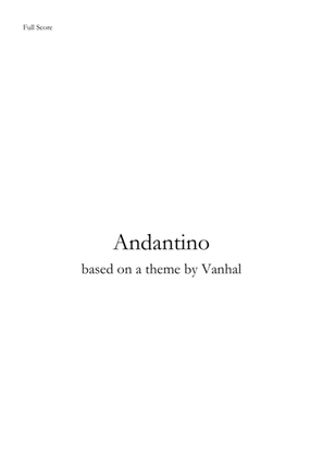 Book cover for Easy Andantino, for string quartet