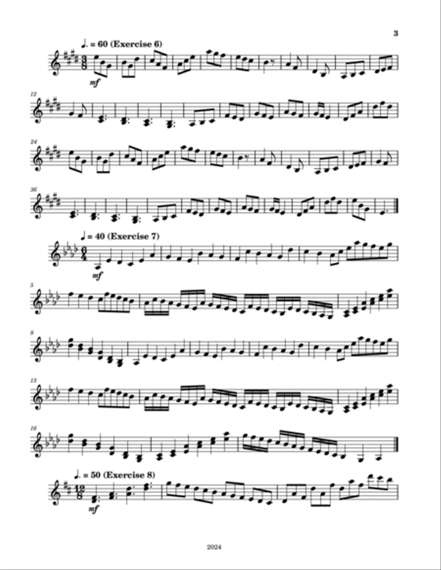 10 Marimba Exercises Marimba scores gallery preview page 3
