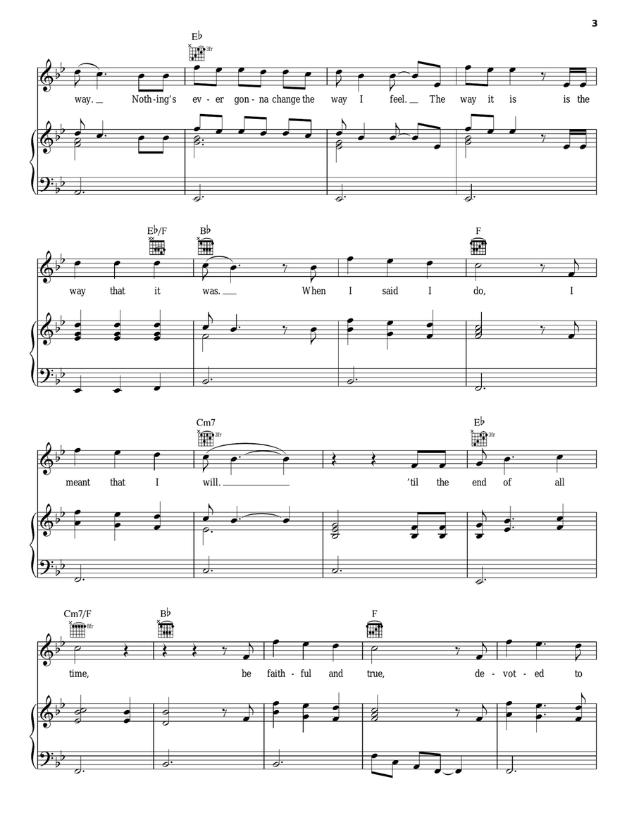 When I Said I Do Piano, Vocal, Guitar scores gallery preview page 3