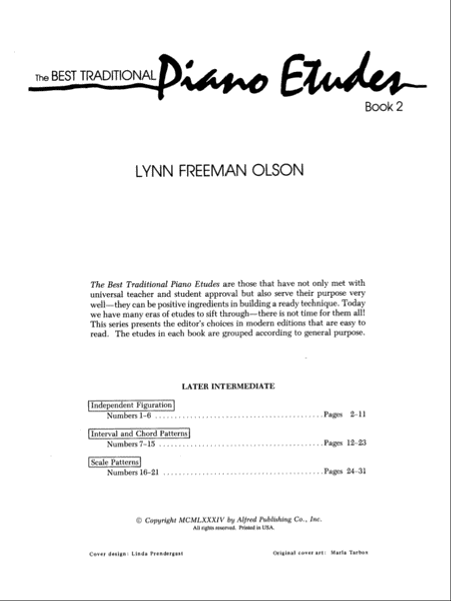 Best Traditional Piano Etudes, Book 2 Piano Method scores gallery preview page 2