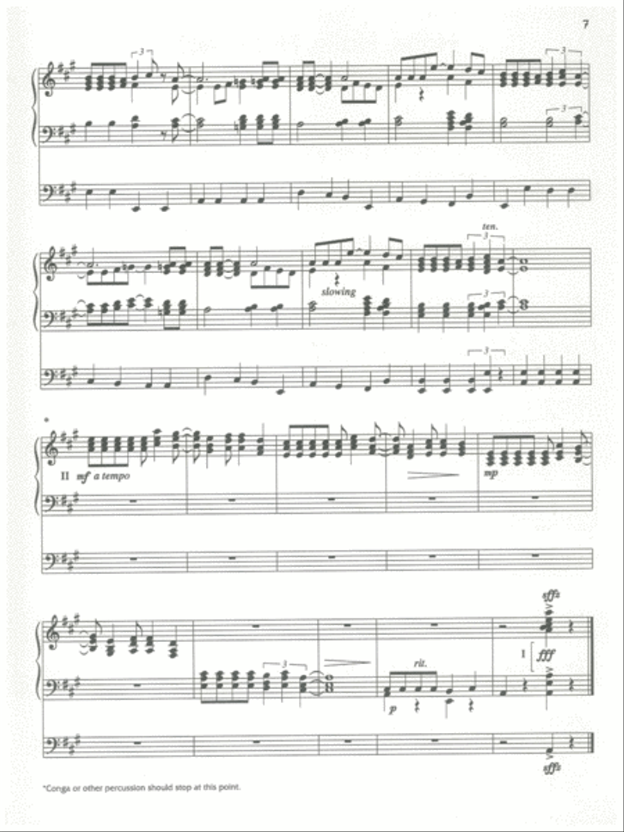Three Global Songs Organ Solo scores gallery preview page 6