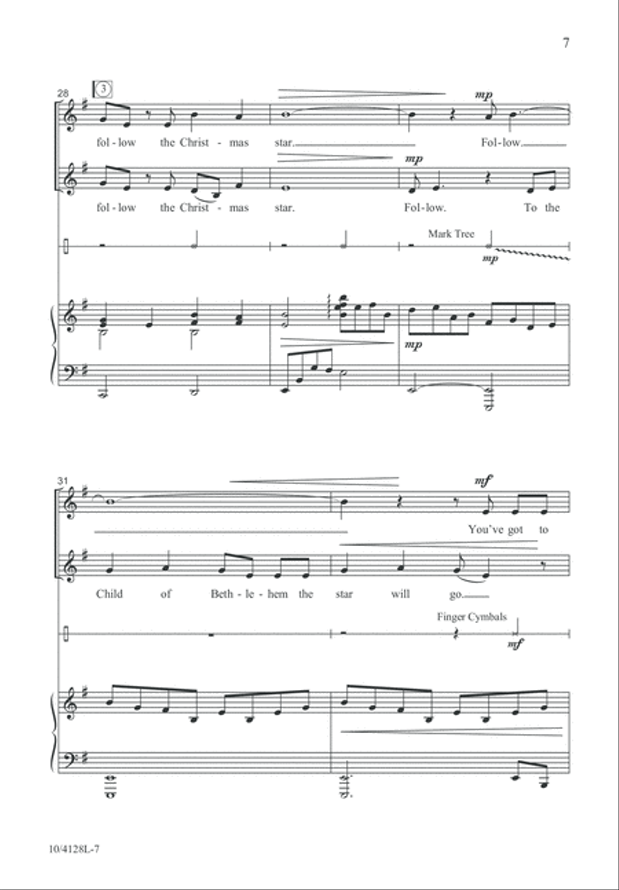 Follow the Christmas Star 2-Part scores gallery preview page 8