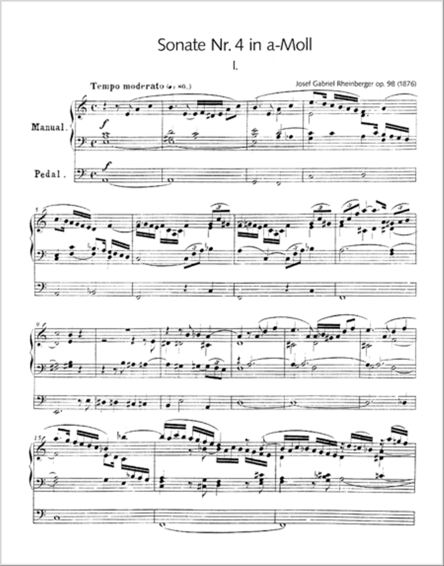 Organ Sonata No. 4 in A minor Organ Solo scores gallery preview page 2
