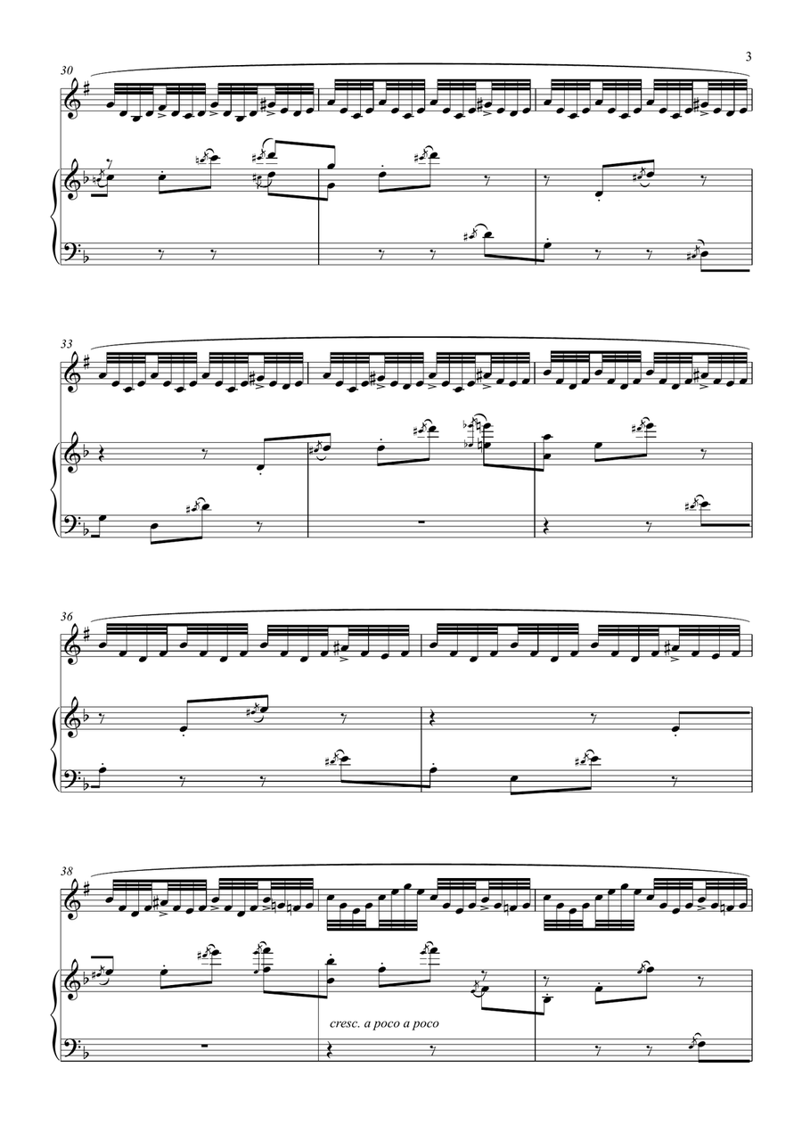 Le Api arranged for Soprano Saxophone and Piano Soprano Saxophone scores gallery preview page 4
