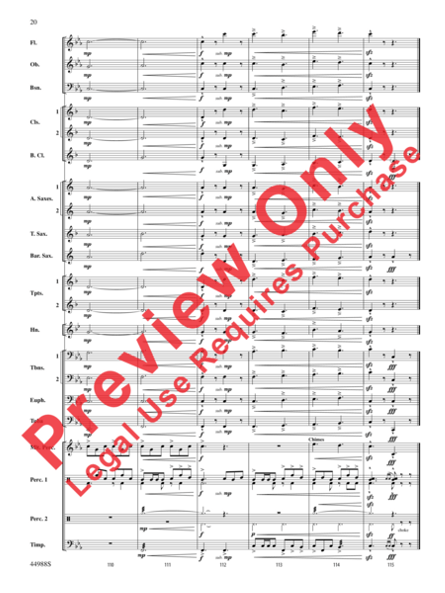 Escape from Dead Raider's Hollow Concert Band scores gallery preview page 21