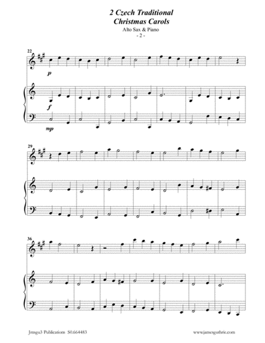 2 Traditional Czech Christmas Carols for Alto Sax & Piano image number null