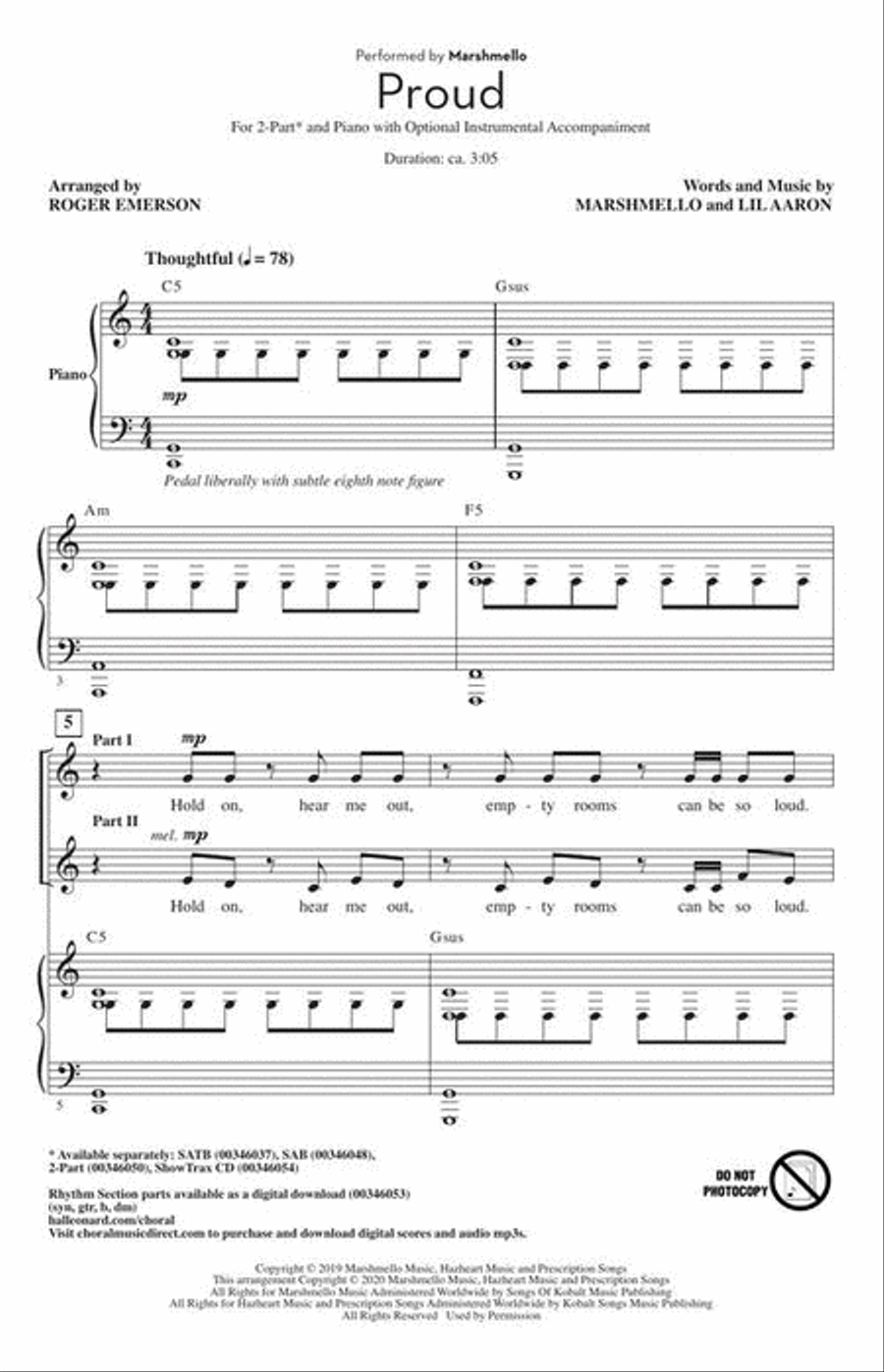 Proud Proud 2-Part scores gallery preview page 3