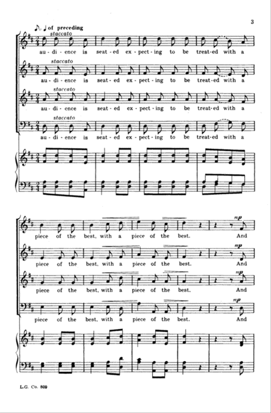 Modern Music Choir scores gallery preview page 2