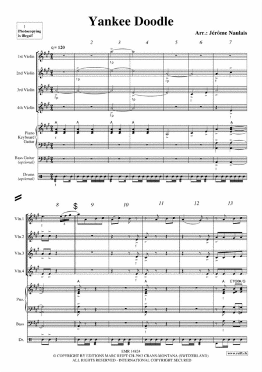 Yankee Doodle Violin scores gallery preview page 3