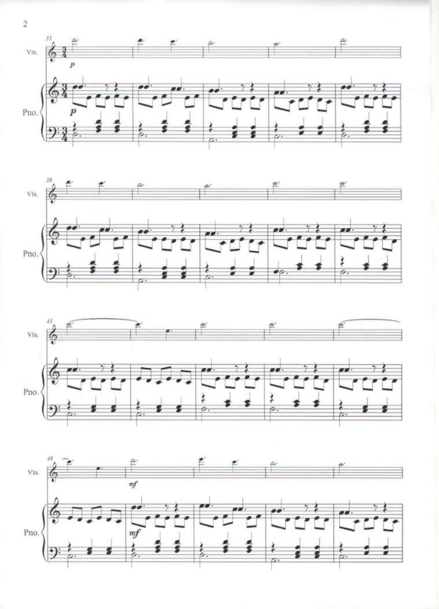 La Valse D'amelie Violin Solo scores gallery preview page 2