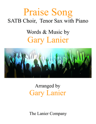 Book cover for PRAISE SONG (SATB Choir, Tenor Sax with Piano)
