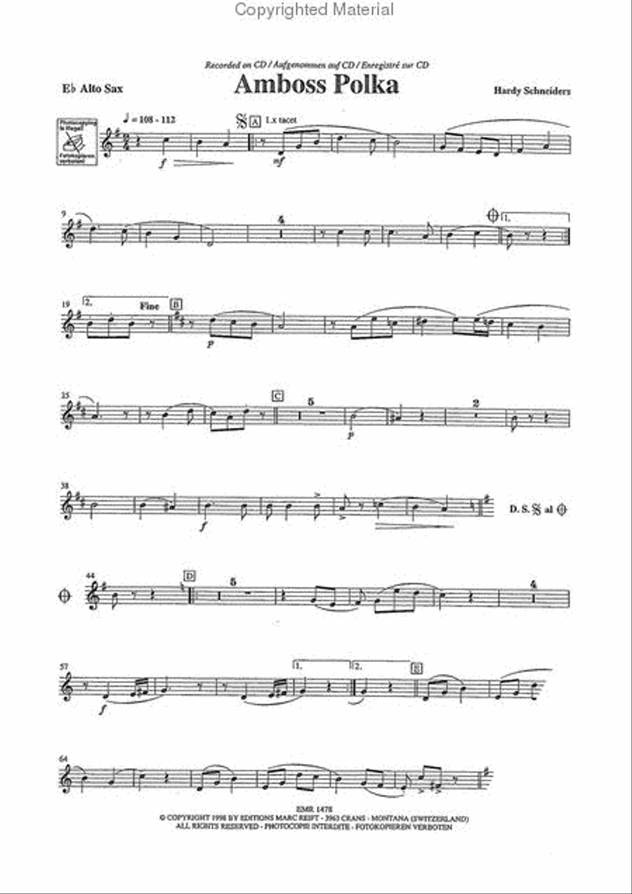 Play The 1st Alto Saxophone With The Marc Reift Orchestra Concert Band scores gallery preview page 4