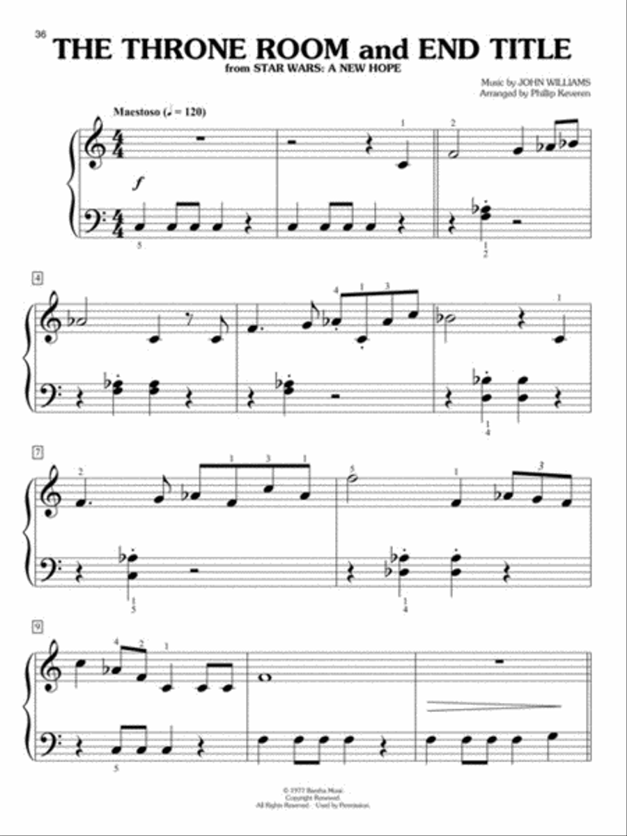 Star Wars Easy Piano scores gallery preview page 5