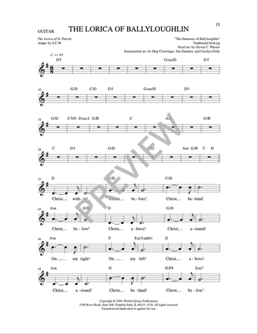 The Lorica of Ballyloughlin 4-Part scores gallery preview page 9