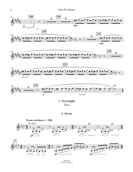 Four Sea Interludes (from the opera "Peter Grimes") - Solo Bb Clarinet