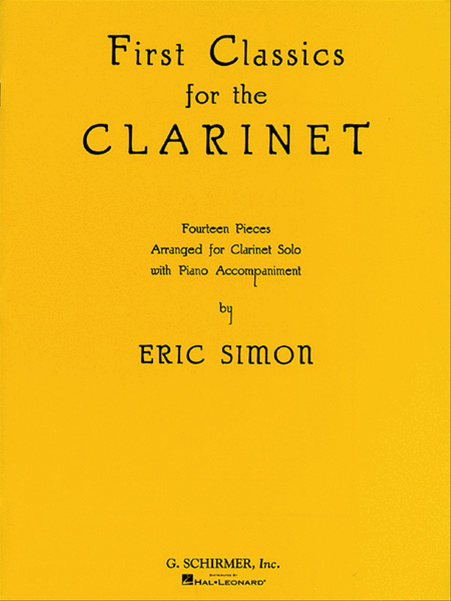 First Classics for the Clarinet Clarinet Solo scores gallery preview page 1