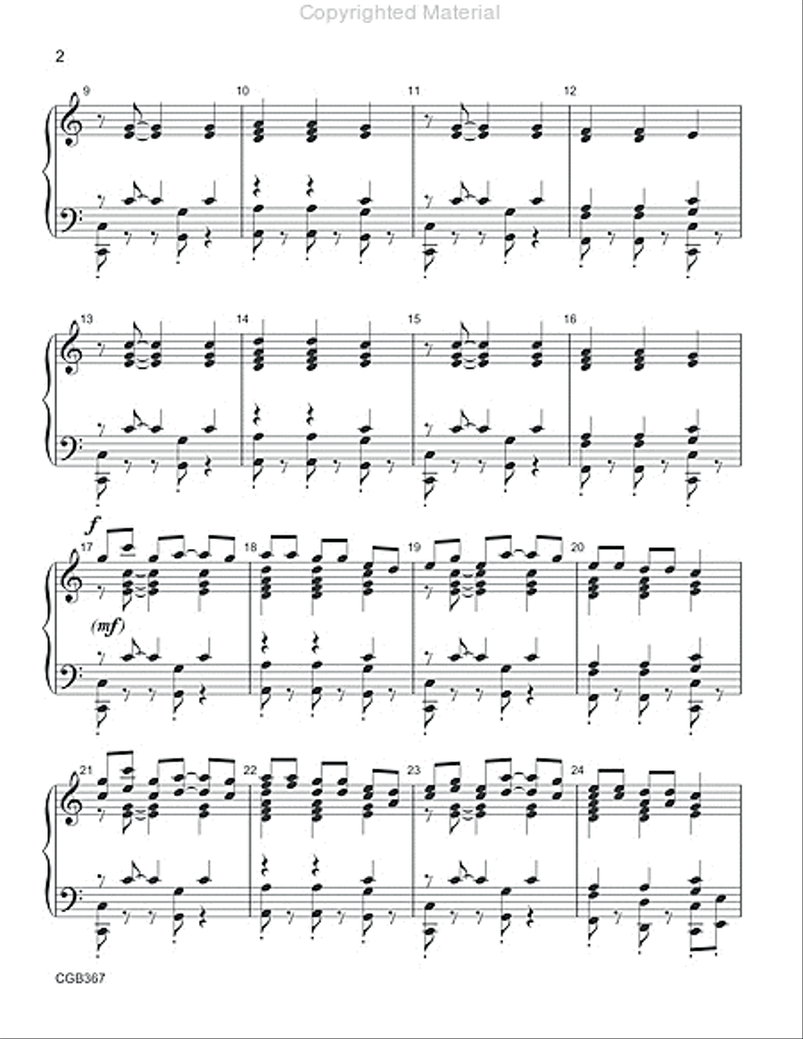 Bwana Asifiwe [Praise the Lord] Handbell Choir scores gallery preview page 3