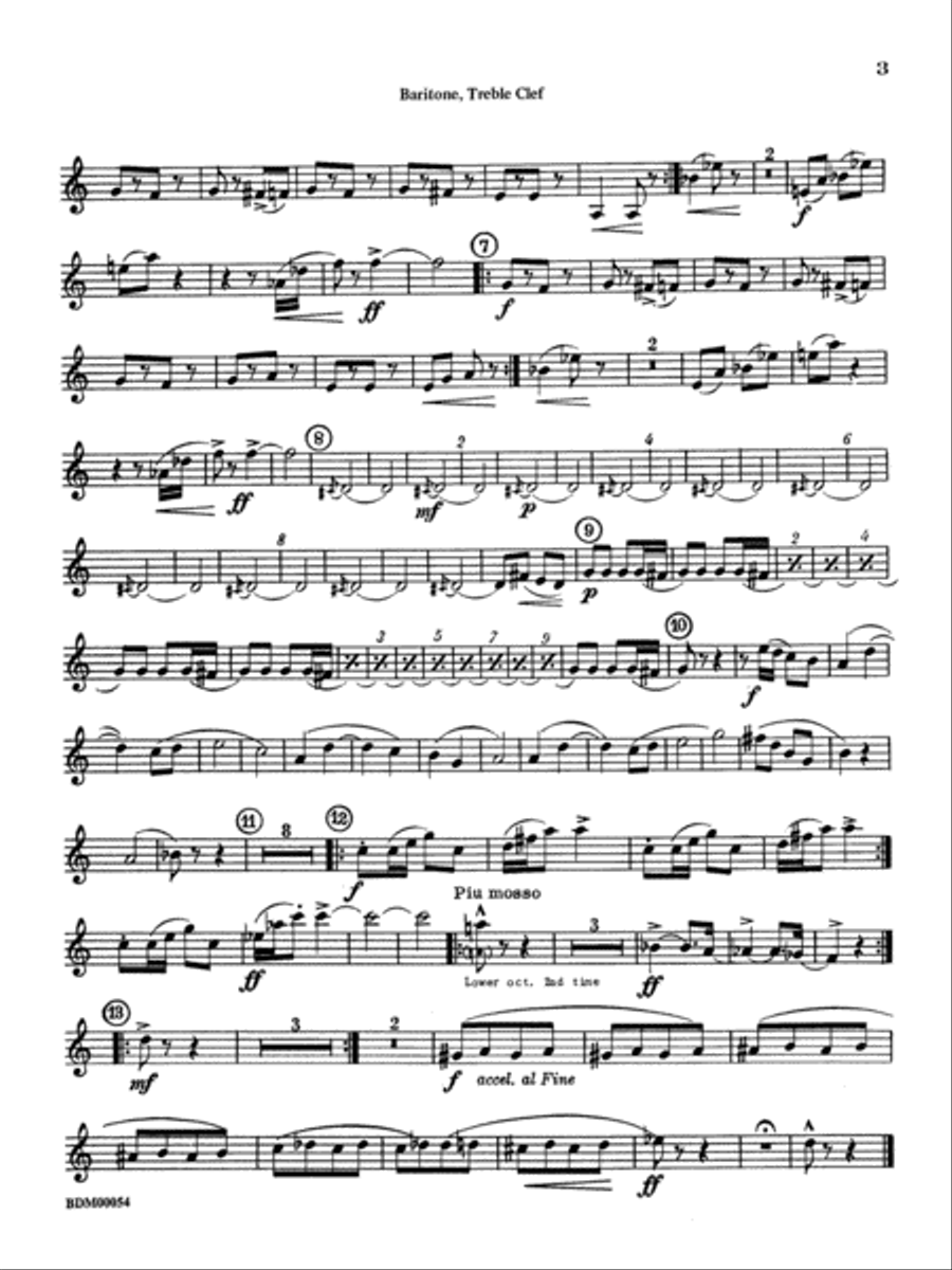 Symphonic Suite: Baritone T.C. Concert Band scores gallery preview page 2